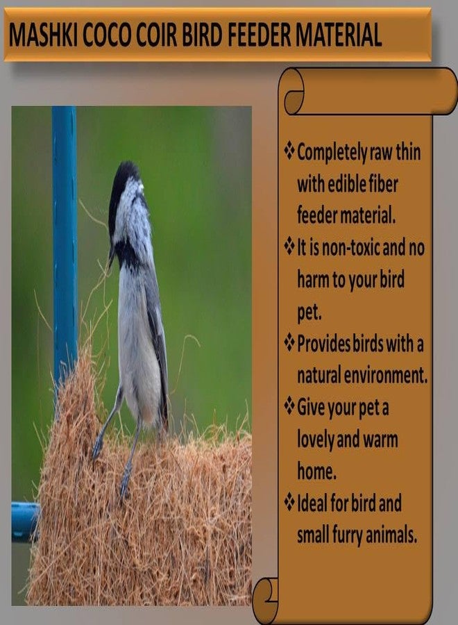 MASHKI Coconut Fiber, Loose Bedding Substrate Laying Eggs for Birds Nest Cages, Nesting Material Birds (100) gm - Image 4